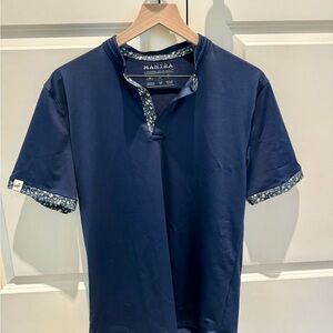 Mantra Catalyst Polo - Floral Contrast, Navy